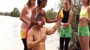 CFNM group sex in company with erotic couple