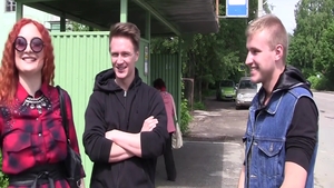 Amateur russian Eva Berg tease natural tits