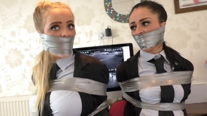 Busty brunette wishes for tied up HD