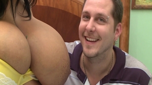 Big ass Kristina Milan lactating in the bed