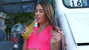 POV sex escorted by chick MacKenzie Mace in public in HD