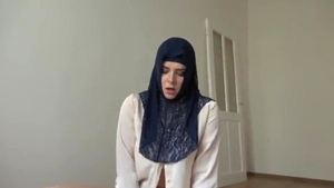 Big butt arab teen chick finds pleasure in slamming hard in HD