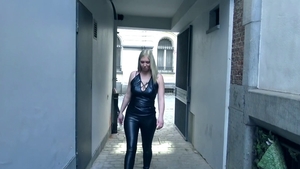 Throat fuck next to french babe wearing heels in HD