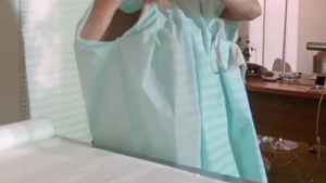 Chiara Francini accompanied by Franka Potente ballbusting