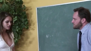 Bends to get fucked after school