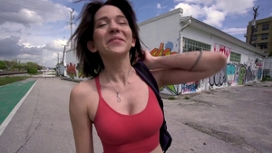 Teen Riley Jean gets deepthroat in jeans in HD