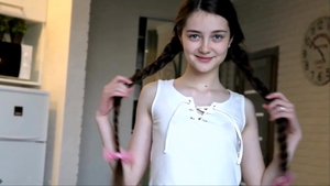 Skinny russian brunette softcore gets a good fucking