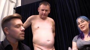 Kinky fetish sex toys during interview