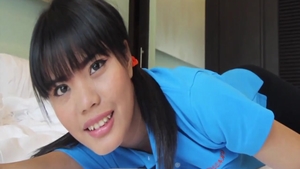 Slamming hard in company with super sexy asian nun