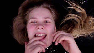 Getting a facial with large boobs european BBW