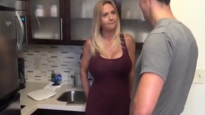 Swallow in the company of big tits amateur