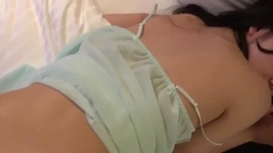 Skinny amateur POV dick sucking missionary sex HD