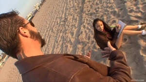 Petite latina brunette Alexis Love rushes fucking in HD