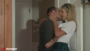 Inked large tits teen chick fantasy after classes HD