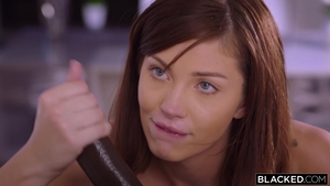 Hairy Leah Winter interracial fucking HD