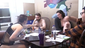 Real sex in the company of inked girl