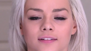 Too cute Elsa Jean hardcore nailed rough at castings