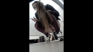 Pissing in the toilet