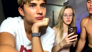 Threesome live on webcam