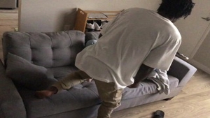 Nailing with big butt babysitter