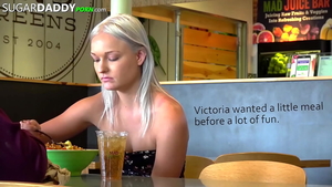 Cumshot at castings along with tight blonde