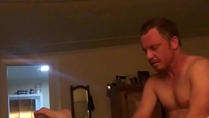 Voyeur nailing with curly wife