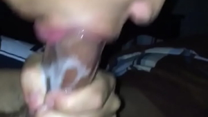Ebony slut giving head for BBC