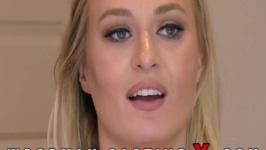 Very hawt & large boobs Natalia Starr masturbation at castings