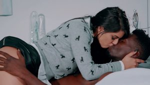 X Empire: Brunette Gina Valentina riding big cock