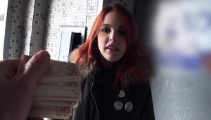 Public Pick Ups - Redhead Amarna Miller POV dick sucking in HD