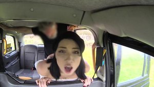 Fake Taxi - Shaved Rina Ellis deepthroat in socks