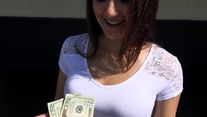 Public Pick Ups - Brunette Stoney Lynn POV got slammed hard