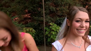 Group sex in company with very hawt bride Aurielee Summers